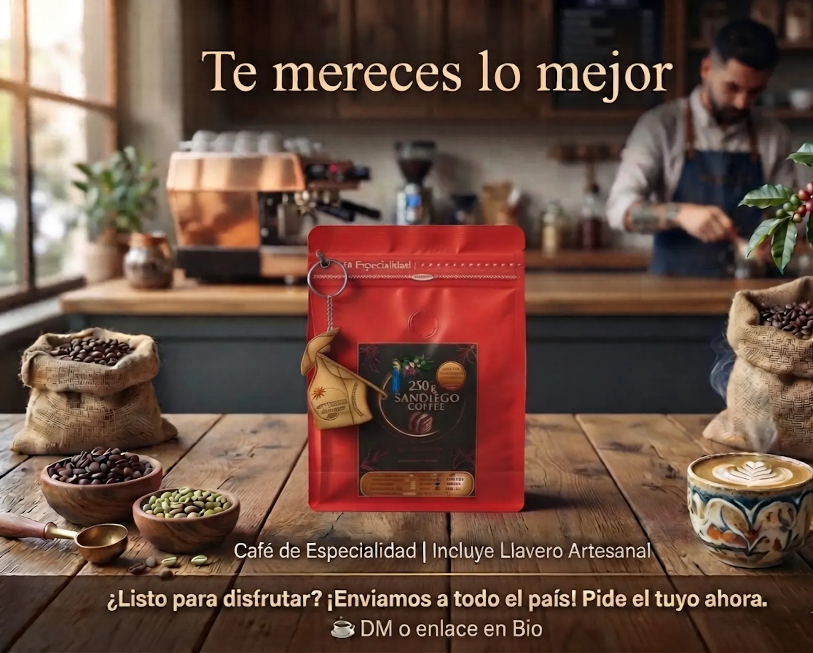 Café Sandiegocoffee en grano o molido  - Café de Especialidad