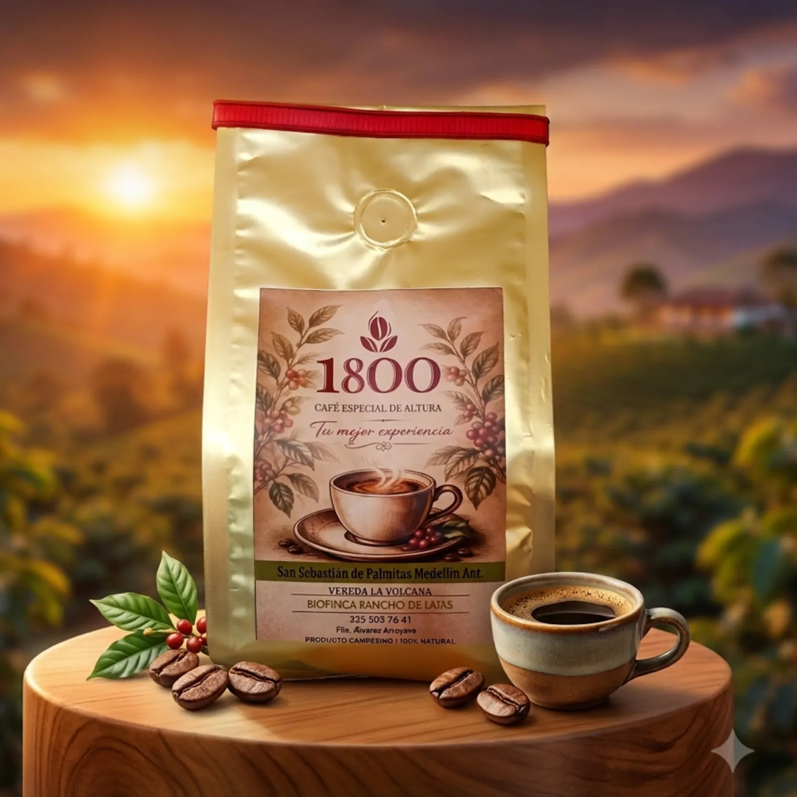 Café 1800 Proceso Honey - Café de Especialidad de Antioquia